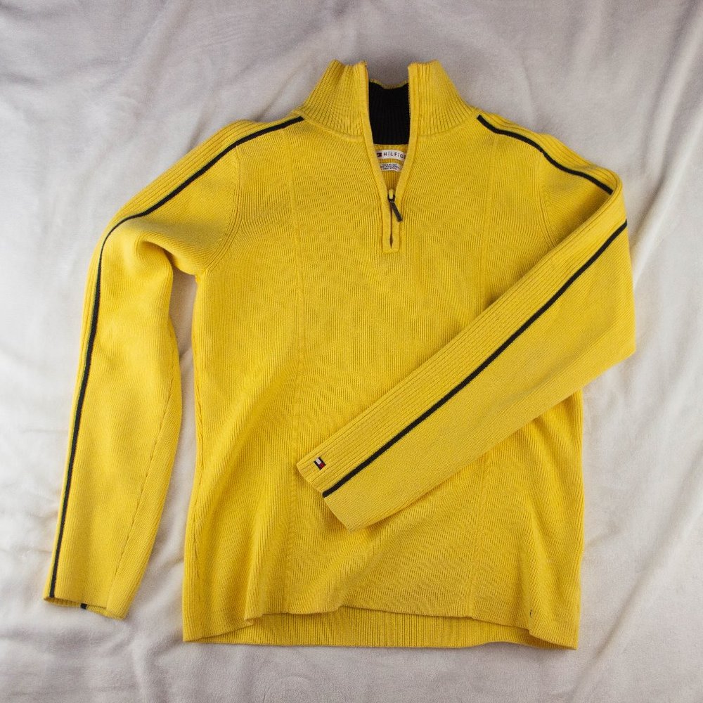 Tommy Hilfiger yellow quarter zip